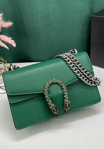 Jess Small Leather Shoulder Bag Green