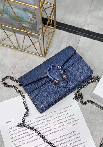 Jess Mini Leather Shoulder Bag Blue