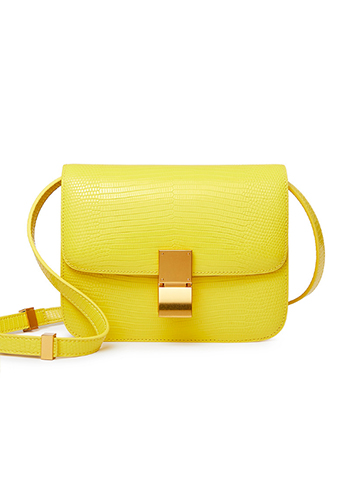 Martha Small Lizard Leather Yellow