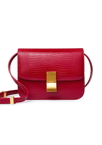 Martha Small Lizard Leather Burgundy