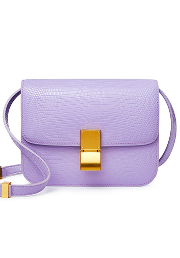 Martha Medium Lizard Leather Purple
