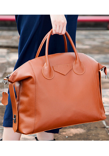 Christi Soft Leather Large Bag Camel