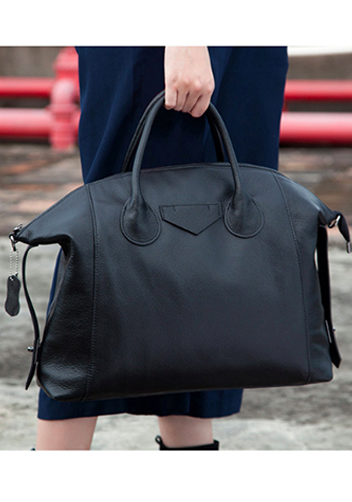 Christi Soft Leather Large Bag Black