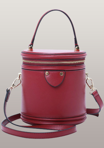 Kathryn Leather Shoulder Bag Red