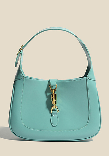 Daphne Leather Shoulder Bag Blue