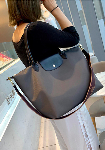 Rachele Nylon Large Bag Grey