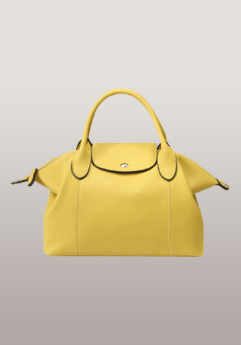 Rachele Leather Medium Bag Yellow