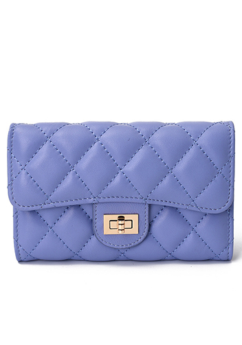 Kimberly Medium Wallet Lambskin Leather Purple Kimberly Medium Wallet Lambskin Leather Purple