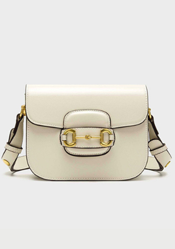 Alicia Vegan Leather Shoulder Bag Cream