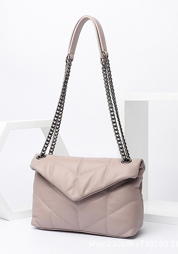 Yvonne Small Envelope Shoulder Bag Lambskin Pink