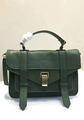 The Cartable Leather Small Bag Green