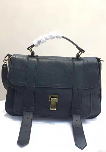 The Cartable Leather Bag Dark Blue
