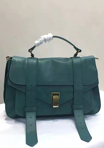 The Cartable Leather Bag Aqua Green