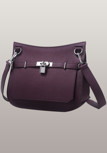 Birgit Calf Leather Shoulder Bag Purple Birgit Calf Leather Shoulder Bag Purple