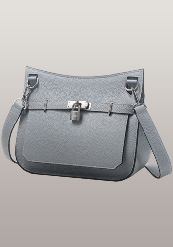 Birgit Calf Leather Shoulder Bag Light Blue Birgit Calf Leather Shoulder Bag Light Blue