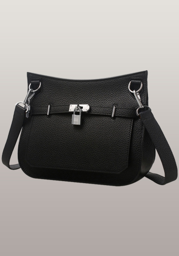 Birgit Calf Leather Shoulder Bag Black Birgit Calf Leather Shoulder Bag Black