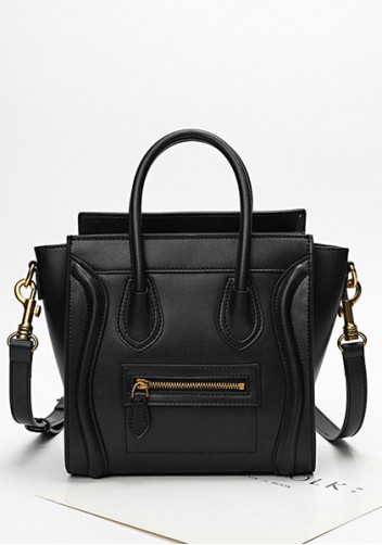 Vanessa Medium Tote Smooth Leather Black