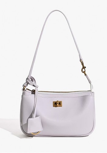 Monaco Glam Carry All Leather Clutch Bag Purple