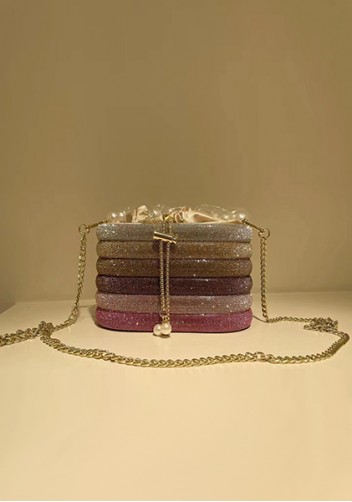 Elise Crystal-Embellished Bucket Multicolor