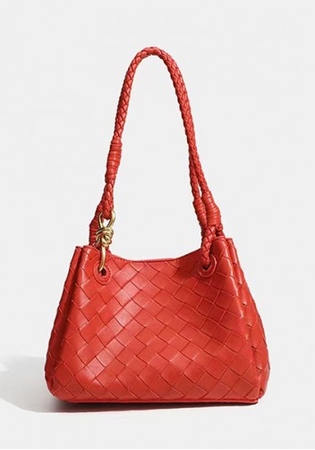 Mia Chute Synthetic Leather Small Shoulder Bag Orange