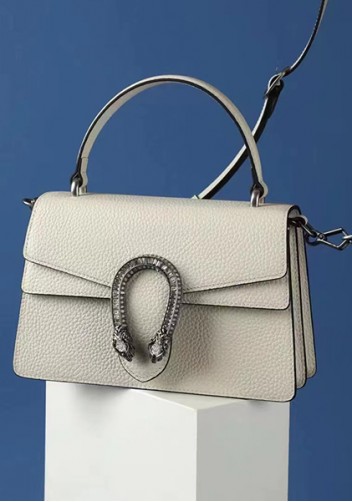 Jess Medium Top handle Leather Shoulder Bag White