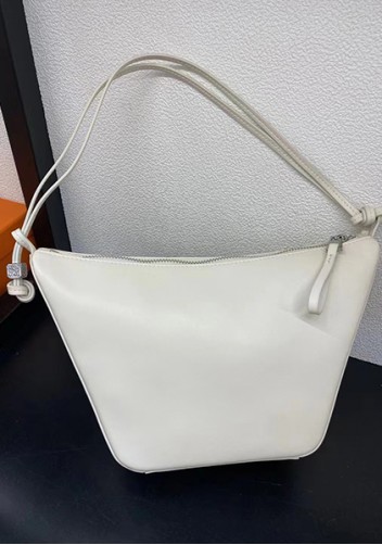 Adrienne Leather Hobo Bag White