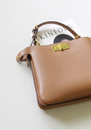 Carrie Smooth Leather Medium Bag Camel