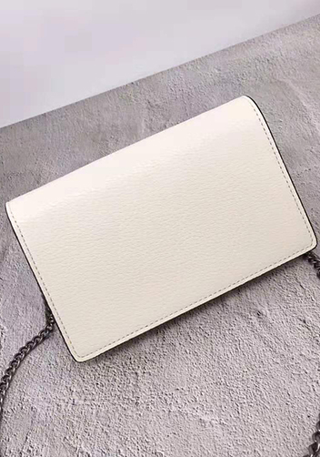 Jess Mini Leather Shoulder Bag White