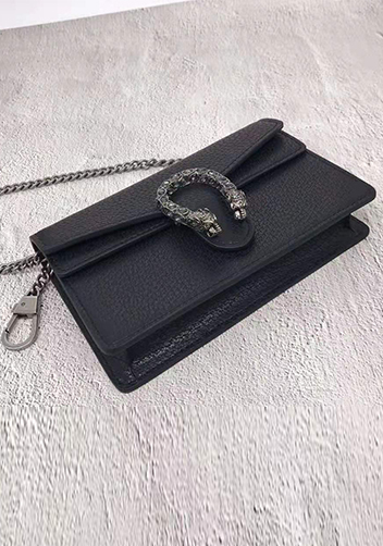 Jess Mini Leather Shoulder Bag Black