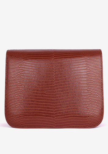 Martha Small Lizard Leather Brown