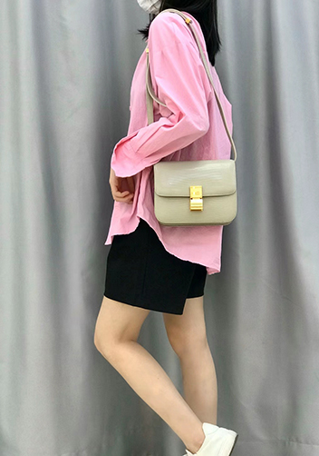 Martha Small Lizard Leather Beige