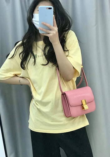 Martha Medium Lizard Leather Pink