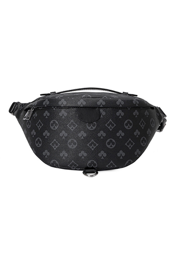 Louisa Flower Vegan Leather Waist Bag Black