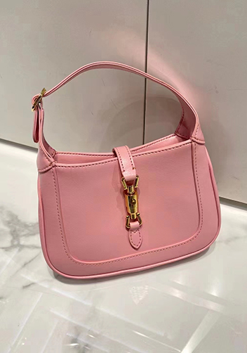 Daphne Leather Shoulder Bag Small Pink