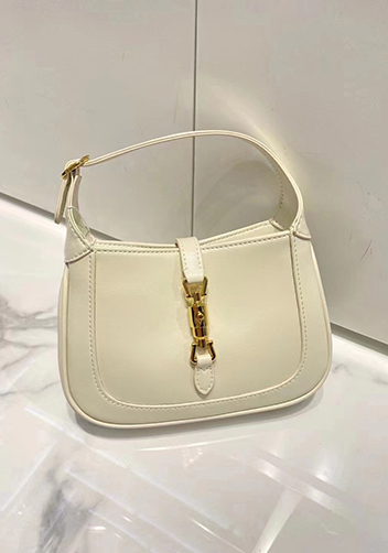 Daphne Leather Shoulder Bag White
