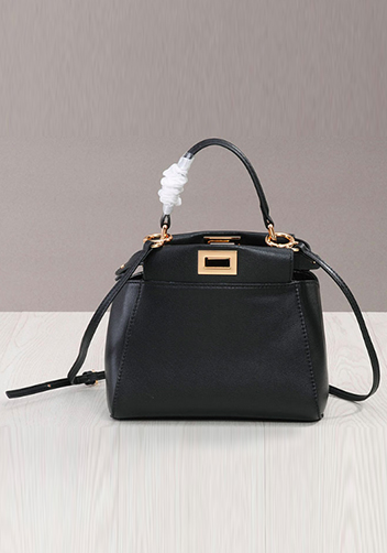 Carrie Leather Bag With Pocket Black