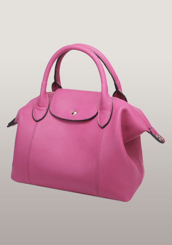 Rachele Leather Medium Bag Hot Pink