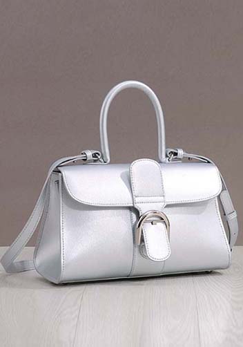 Hurricane Smooth Leather Shoulder Bag Sliver