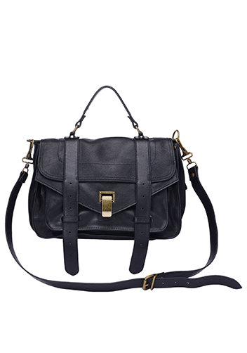 The Cartable Leather Bag Black