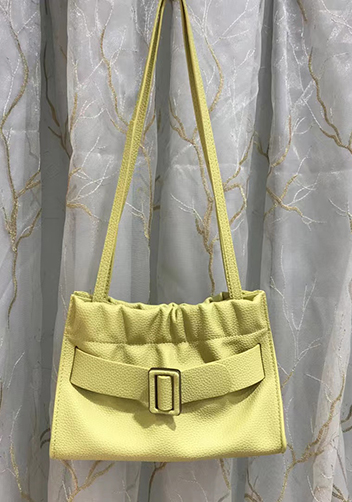 Alena Buckle Shoulder Bag Yellow