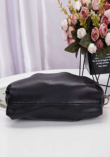 Dina Leather Clutch Chain Bag Black